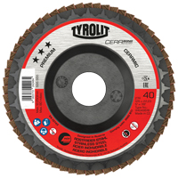 Cerabond Flap Disc, 5" x 7/8", Type 27, 40 Grit, Ceramic OSI Industrial Sales