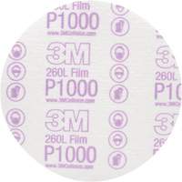 Hookit Finishing Film Disc, 6" Dia., P1000 Grit, Aluminum Oxide, Film OSI Industrial Sales