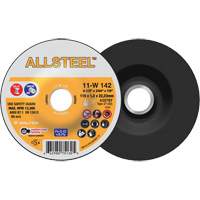 Meule &agrave; tronçonner AllSteel, 4-1/2" x 3/64", Arbre de 7/8", Type 27, Oxyde d'aluminium, 13 300 Tr/min OSI Industrial Sales