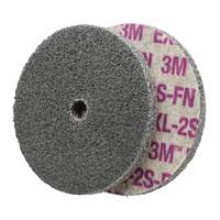Scotch-Brite EXL Unitized Wheel, 6" x 1/4", 1/4" Arbor, Fine Grit, Aluminum Oxide/Ceramic/Zirconium OSI Industrial Sales