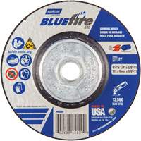 Meule XXL BlueFire, 4-1/2" x 1/4", Arbre 5/8", C&eacute;ramique d'alumine, Type 27 OSI Industrial Sales
