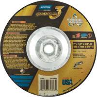 Meule soucoupes Quantum3 SG, 7" x 1/4", Arbre 5/8"-11, C&eacute;ramique d'alumine, Type 28 OSI Industrial Sales
