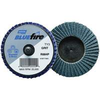 BlueFire&reg; R884P Plastic Flat Mini Flap Disc, 2" x Type 27, P60 Grit, Zirconia Alumina OSI Industrial Sales