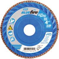BlueFire&reg; Medium Grade Flap Disc, 4-1/2" x 7/8", Type 27, 60 Grit, Zirconia Alumina OSI Industrial Sales