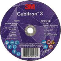 Cubitron 3 Cut-Off Wheel, 4" x 0.045", 3/8" Arbor, Type T1, Ceramic, 21000 RPM OSI Industrial Sales
