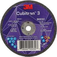 Cubitron 3 Cut-Off Wheel, 3" x 0.035", 1/4" Arbor, Type T1, Ceramic, 21000 RPM OSI Industrial Sales