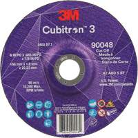 Cubitron 3 Cut-Off Wheel, 6" x 0.045", 7/8" Arbor, Type T27, Ceramic, 10200 RPM OSI Industrial Sales