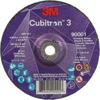 Meule a moyeu d&eacute;port&eacute; Cubitron 3, 4" x 1/4", Arbre 3/8", C&eacute;ramique, Type T27 OSI Industrial Sales