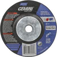 Meule Gemini, 4-1/2" x 1/4", Arbre 5/8"-11, Oxyde d'aluminium, Type 27 OSI Industrial Sales