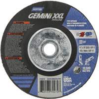 Disque combin&eacute; de meulage et tronçonnage Gemini XXL, 4-1/2" x 1/8", Arbre de 5/8"-11, Type 27, Oxyde d'aluminium OSI Industrial Sales