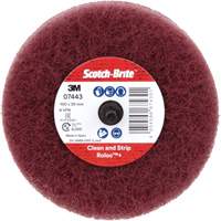 Scotch-Brite Roloc Plus General Purpose Scuffing Wheel, 4" Dia. OSI Industrial Sales