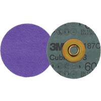 Disque en fibre Roloc Cubitron 3, 3" dia., Grain 60+, C&eacute;ramique OSI Industrial Sales
