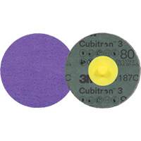 Disque en fibre Roloc Cubitron 3, 2" dia., Grain 80+, C&eacute;ramique OSI Industrial Sales