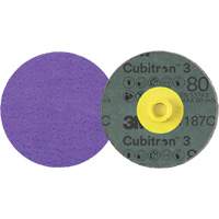 Disque en fibre Roloc Cubitron 3, 4" dia., Grain 80+, C&eacute;ramique OSI Industrial Sales