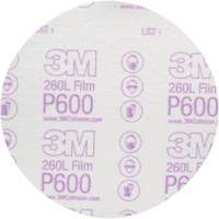 Disque abrasif de finition en pellicule Hookit 00971 260L, dia 6", Grain P600, Oxyde d'aluminium OSI Industrial Sales