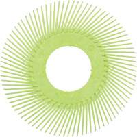 Scotch-Brite Type A Precision Radial Bristle Brush PN-RB without Adapter, Ceramic, 50+ Grit, 6" Dia. OSI Industrial Sales