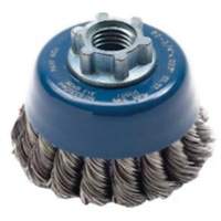 Knotted Wire Cup Brush, 2-3/4" Dia. x 5/8"-11 Arbor OSI Industrial Sales