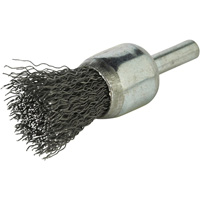 Stem Mounted Crimped Wire Brush, 3/4", 0.014" Fill, 1/4" Shank OSI Industrial Sales