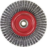 Stringer Bead Knot Wire Brush For Angle Grinders, 6" Dia., 0.02" Fill, 5/8"-11 Arbor, Steel OSI Industrial Sales