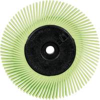 Scotch-Brite Type A Precision Radial Bristle Brush PN-RB with Adapter, Ceramic, 50+ Grit, 6" Dia. OSI Industrial Sales