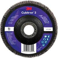 Cubitron 3 Flat Flap Disc 1169F, 5" x 7/8", Type T27, 60+ Grit, Ceramic OSI Industrial Sales