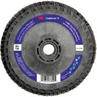 Cubitron 3 Conical  Flap Disc with Quick Change 1169F, 5" x 5/8"-11, Type T29, 40+ Grit, Ceramic OSI Industrial Sales