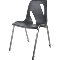 Chaise empilable, Vinyle, Hauteur 31", Capacit&eacute; 275 lb, Noir OSI Industrial Sales