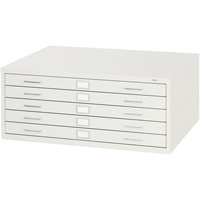 Steel Plan Files-5 Drawer, 5 Drawers, 40-3/8" W x 29-3/8" D x 16-1/2" H OSI Industrial Sales