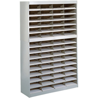 Heavy-duty Literature Organizers, Stationary, 60 Slots, Steel, 37-1/2" W x 12-3/4" D x 60" H OSI Industrial Sales