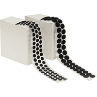 Attache en rondelle, Crochet, 1/2" dia., Adh&eacute;sif, Noir OSI Industrial Sales