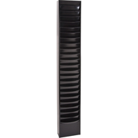Literature Storage Racks, Stationary, 23 Slots, Steel, 9-3/4" W x 4-1/8" D x 65-1/2" H OSI Industrial Sales