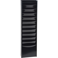 Literature Storage Racks, Stationary, 11 Slots, Steel, 9-3/4" W x 4-1/8" D x 36" H OSI Industrial Sales