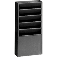 Literature Storage Racks, Stationary, 5 Slots, Steel, 9-3/4" W x 4-1/8" D x 21" H OSI Industrial Sales