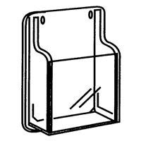 Literature Displays, Wall Mount, 9 Slots, Plastic, 30" W x 2" D x 36-7/8" H OSI Industrial Sales