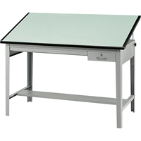 Precision Drafting Table Base, 56-3/8" W x Grey OSI Industrial Sales