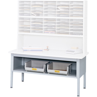 E-z Sort&reg; Mailroom Furniture-sorting Tables With Shelf-base Table With Shelf, 60" W x 28" D x 36" H, Laminate OSI Industrial Sales