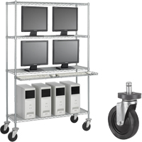 Trousse de roulettes de 5" en caoutchouc OSI Industrial Sales