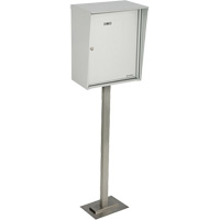 Collecting Boxes, Pedestal -Mounted, 21" x 12-7/8", Aluminum OSI Industrial Sales
