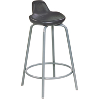 500 Series Stool, Sit/Stand, Adjustable, 18" - 26", Polyurethane Seat, Black OSI Industrial Sales