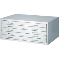 FacilTM Flat File Cabinets, 5 Drawers, 40" W x 26" D x 16-3/8" H OSI Industrial Sales