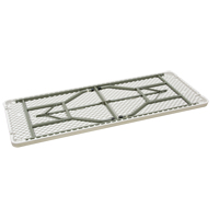 Table pliante, Rectangulaire, 72" l x 30" la, Poly&eacute;thyl&egrave;ne, Blanc OSI Industrial Sales