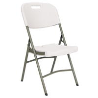 Folding Chairs, Polyethylene, White, 350 lbs. Weight Capacity OSI Industrial Sales