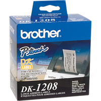 &eacute;tiquettes d'adresse de s&eacute;rie DK, 1-1/2" la x 3-1/2" la x Blanc OSI Industrial Sales