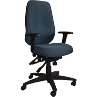 Cierra Petite Series Ergonomic Chairs, Fabric, Blue, 300 lbs. Capacity OSI Industrial Sales