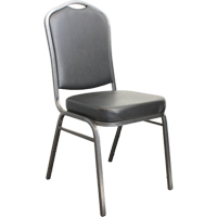 Stacking Chairs, Vinyl, 37" High, 275 lbs. Capacity, Black OSI Industrial Sales