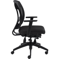 Multi-Tilter Arm Chairs, Fabric, Charcoal, 300 lbs. Capacity OSI Industrial Sales
