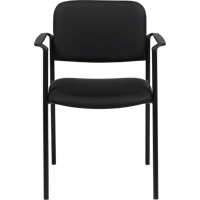 Stacking Chairs, Fabric, 32" High, 300 lbs. Capacity, Black OSI Industrial Sales