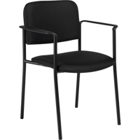 Stacking Chairs, Fabric, 32" High, 300 lbs. Capacity, Black OSI Industrial Sales