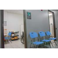 Folding Chair, Polyethylene, Blue, 350 lbs. Weight Capacity OSI Industrial Sales