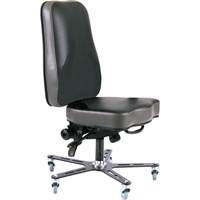 Synergo I Ergonomic Chair, Mobile, Vinyl Seat, Black OSI Industrial Sales